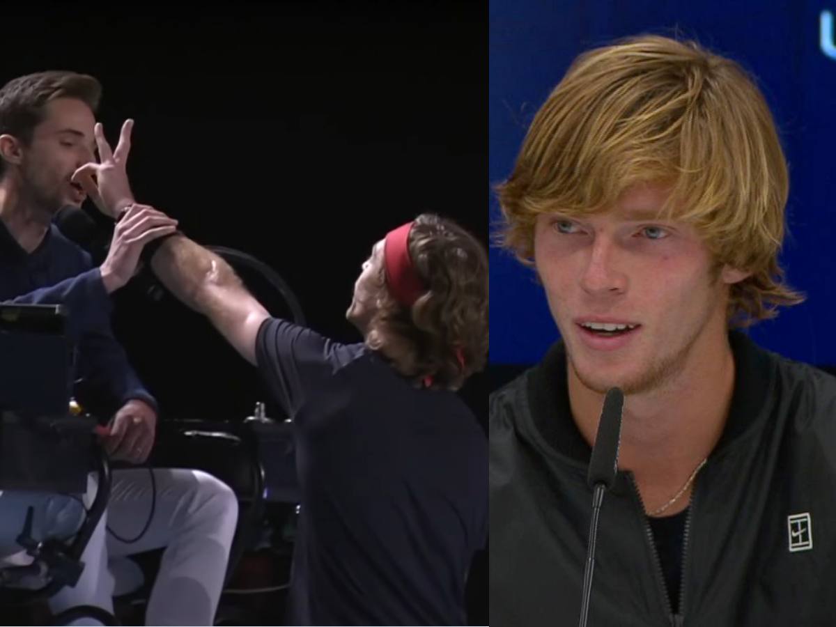 Andrey Rublev addresses his violent blowup with the chair umpire at UTS, attempts to justify his actions