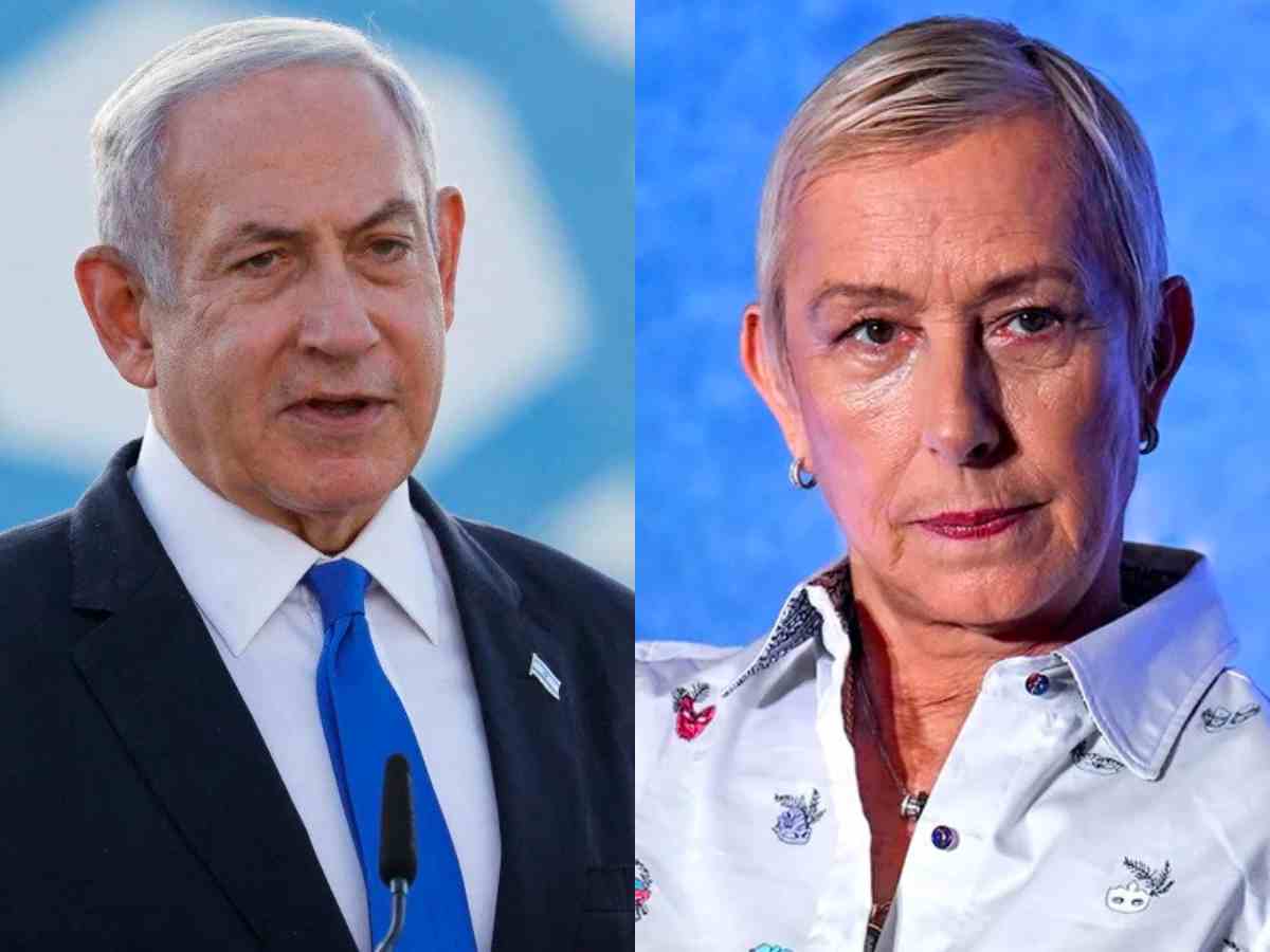 Martina Navratilova ridicules Israel’s PM Benjamin Netanyahu accusing him of orchestrating genocide against Palestinians with no care for hostages captured by Hamas