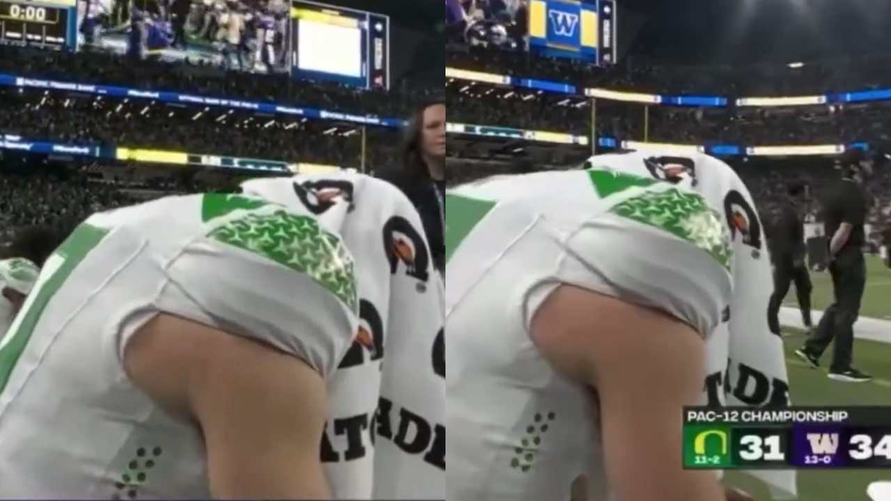 WATCH: Oregon’s Bo Nix’s emotional reaction after rough loss against Washington in his potential last collegiate game