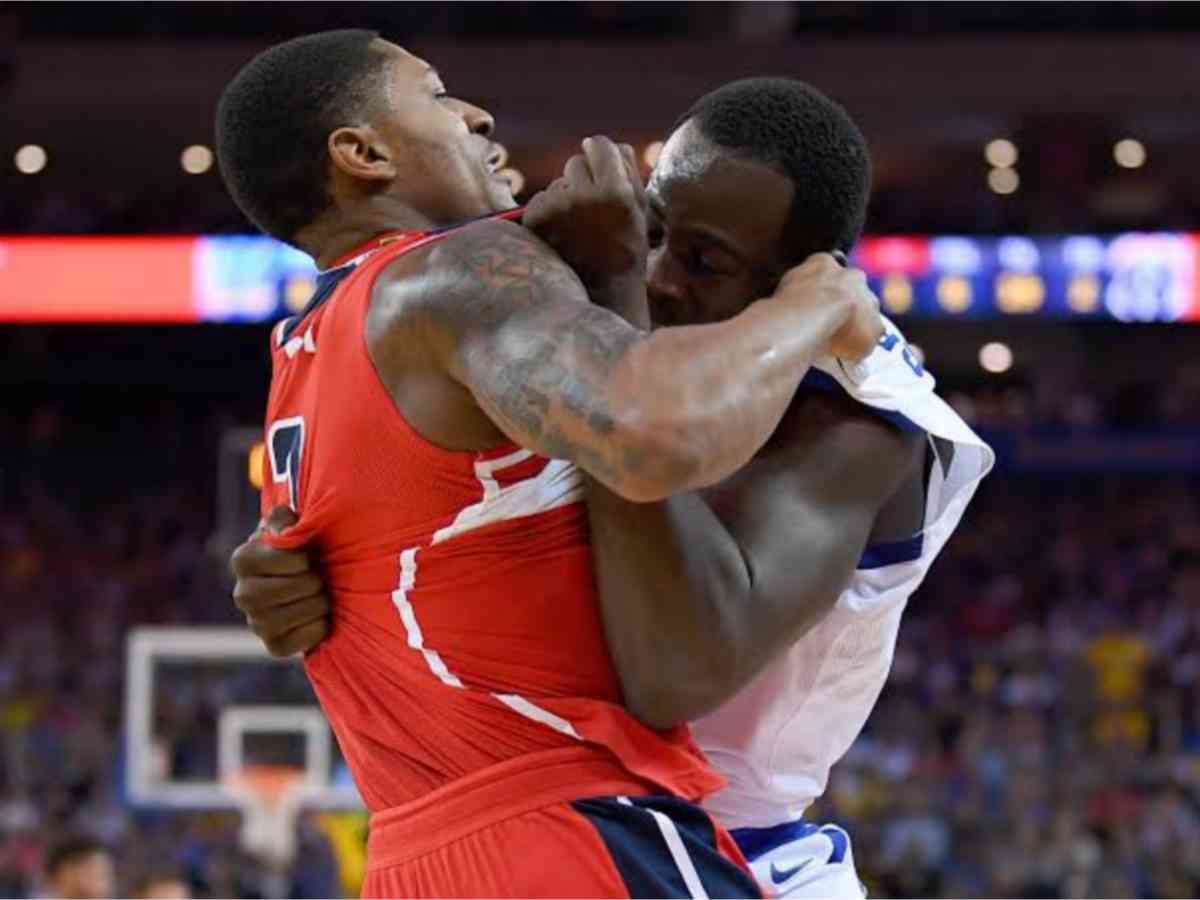 Bradley Beal and Draymond Green in a scuffle