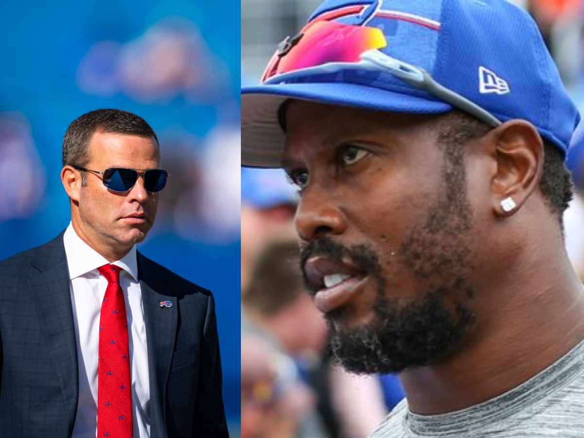 Brandon Beane (L) and Von Miller (R)