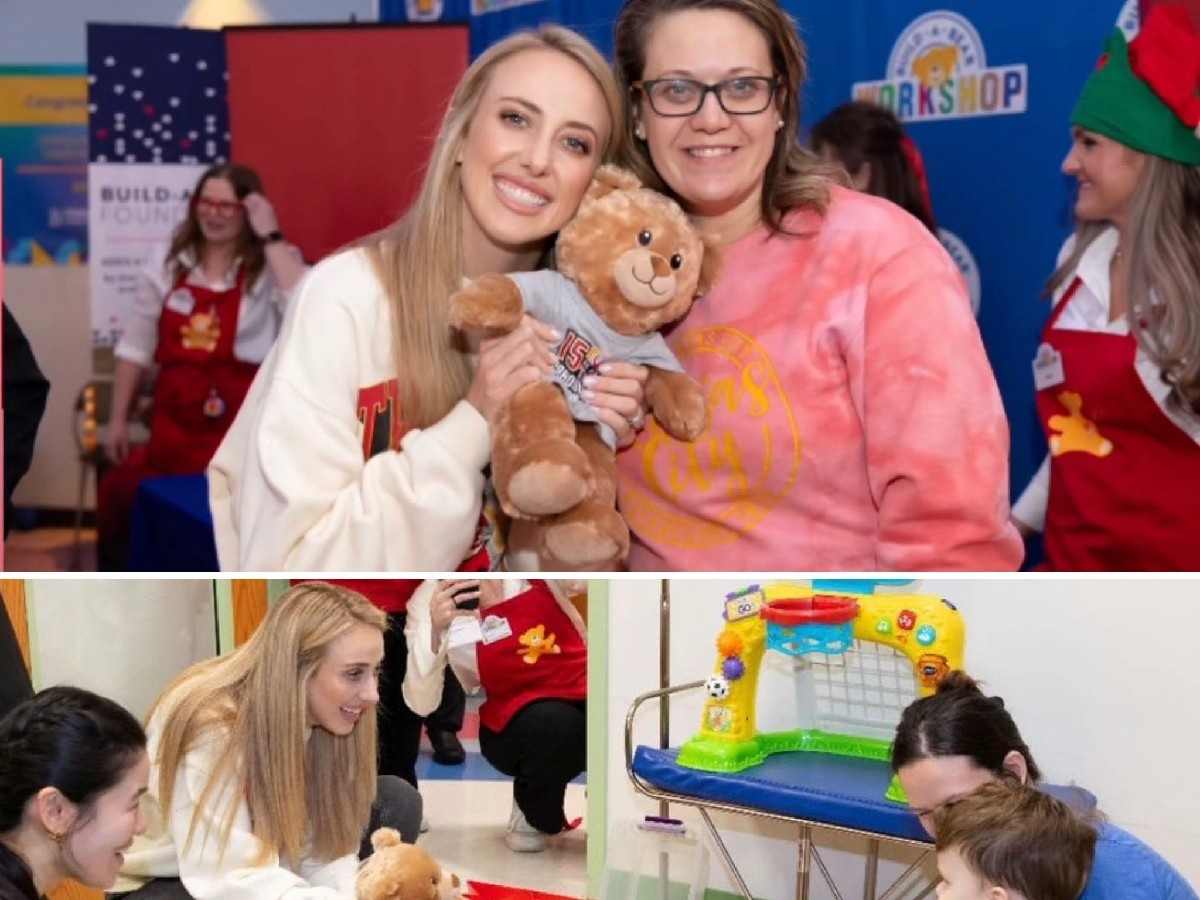 ‘Proud’ Patrick Mahomes flexes wife Brittany’s heartwarming visit to Children’s Mercy Hospital in Kansas City ahead of Christmas