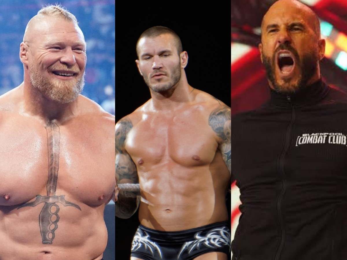 Brock Lesnar, Randy Orton and Claudio Castagnoli.