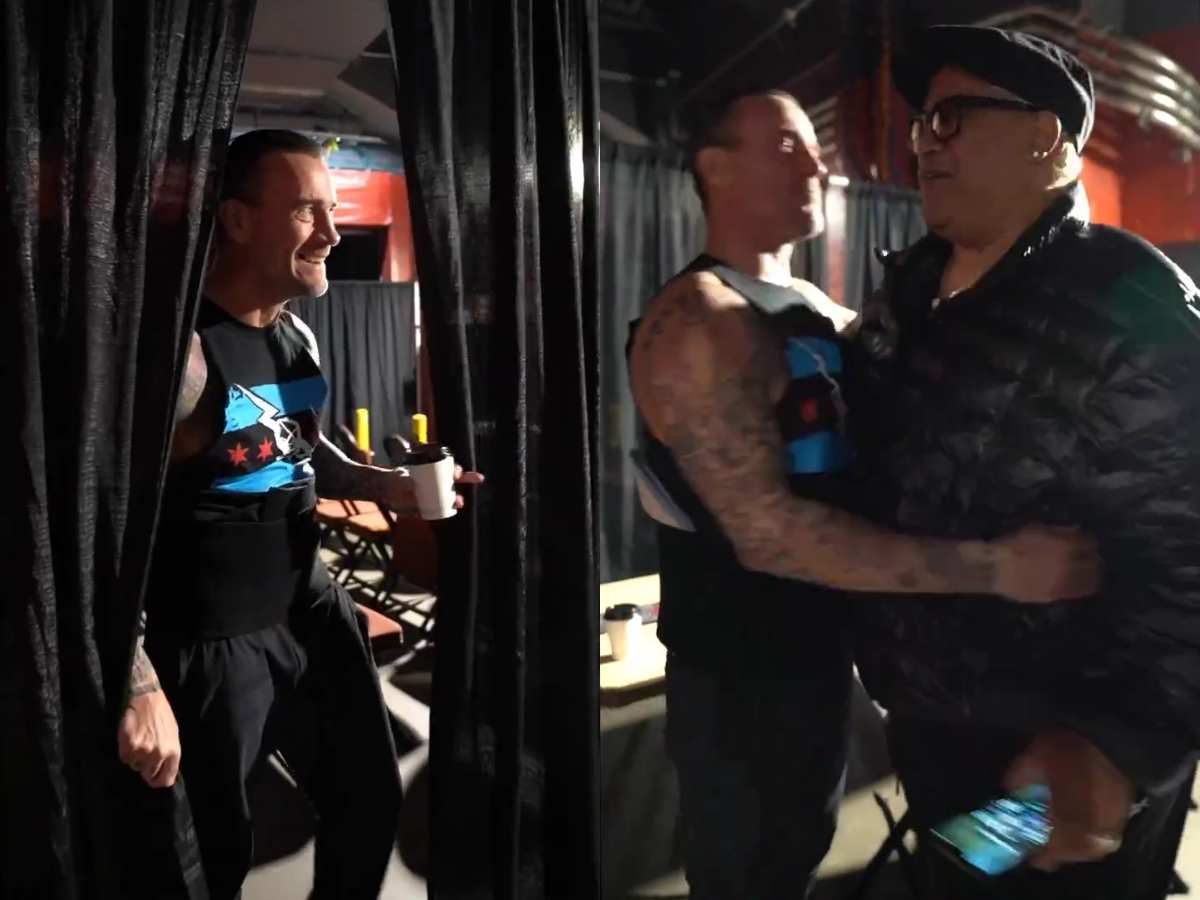 WATCH: Unseen footage of CM Punk meeting Jimmy and Jey Uso’s father Rikishi backstage