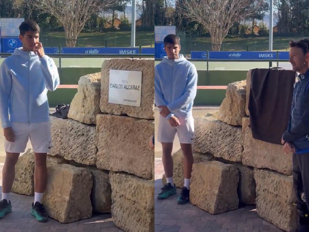 WATCH: Carlos Alcaraz inaugurates a court named after him at the Juan Carlos Ferrero Academy