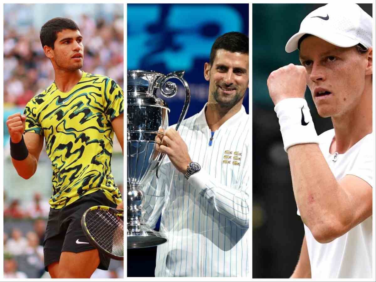 Tim Henman splits the Grand Slams between Novak Djokovic, Carlos Alcaraz, and Jannik Sinner for 2024, excludes Rafael Nadal as a Major winner next season