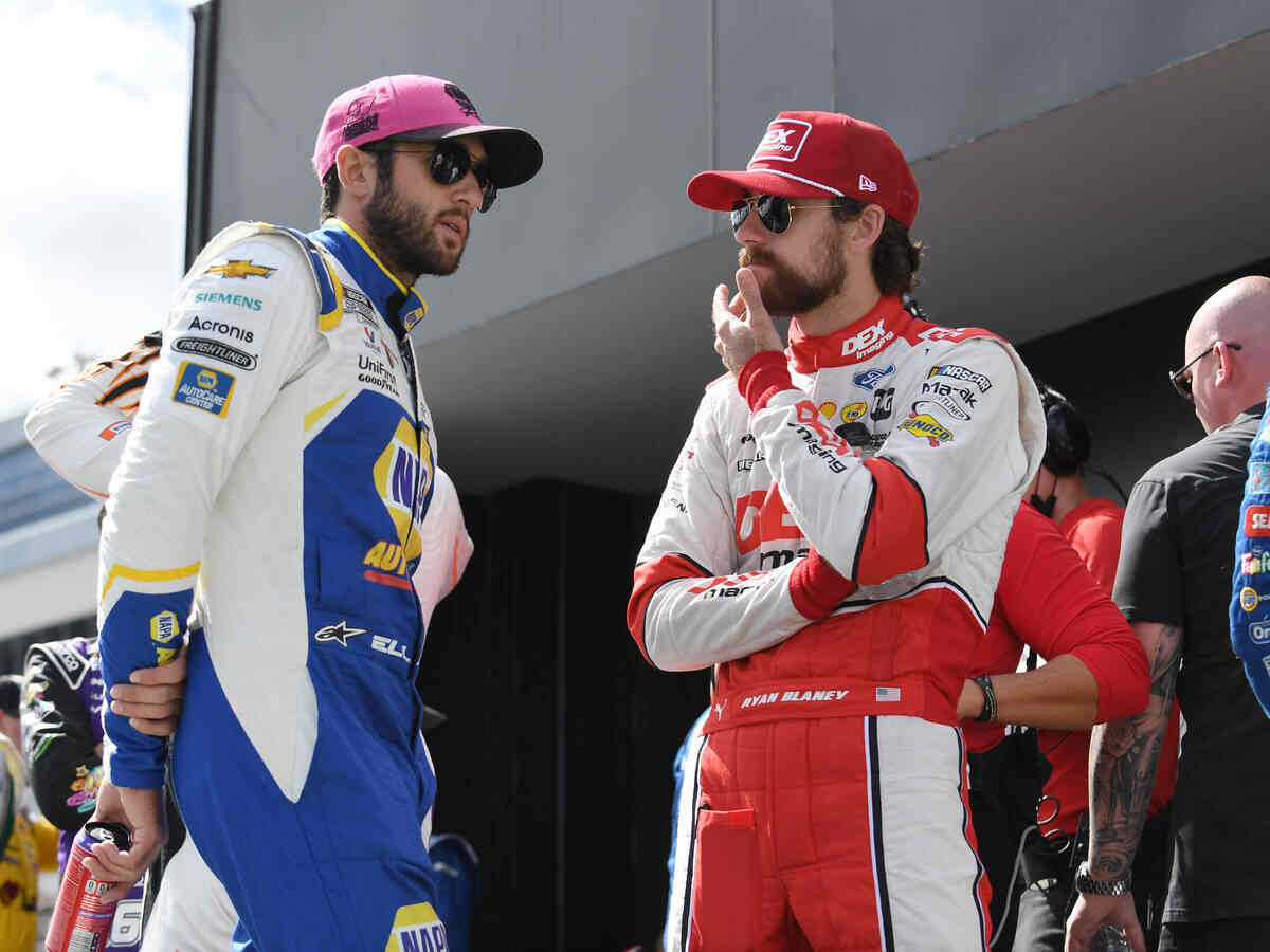 Chase Elliott and Ryan Blaney