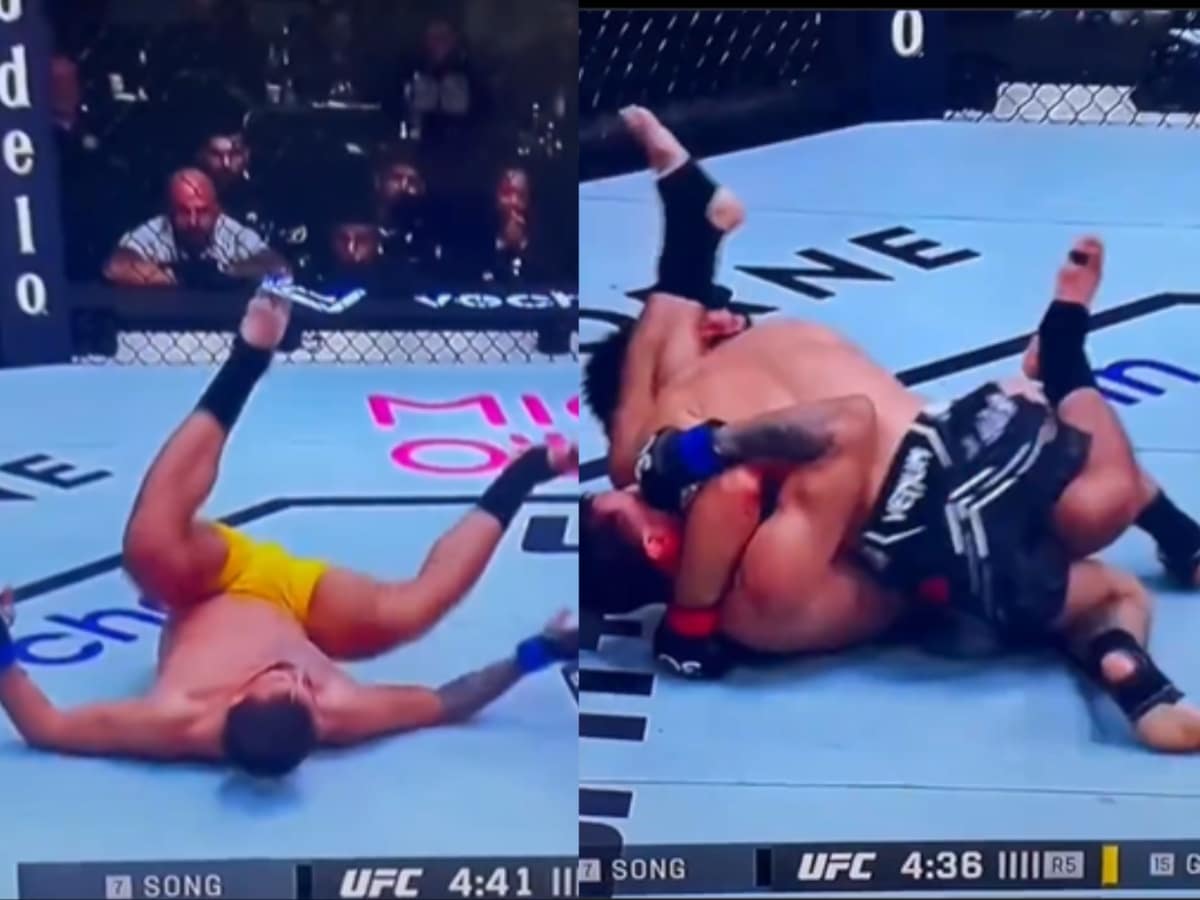 “Quitting in style” – Fans label Chris Gutierrez’s crunch time Imanari roll against Song Yadong as ‘worst decision’ ever