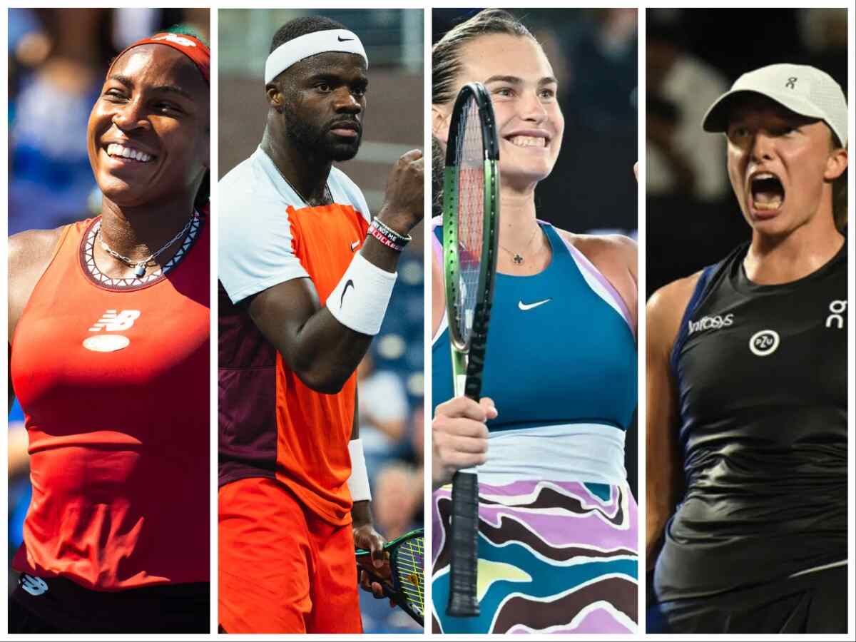 Coco Gauff, Frances Tiafoe, Aryna Sabalenka and Iga Swiatek