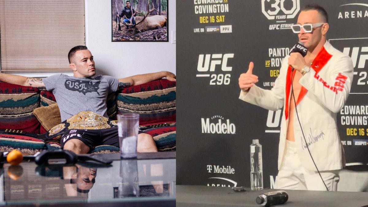 Colby Covington at his place and a UFC event