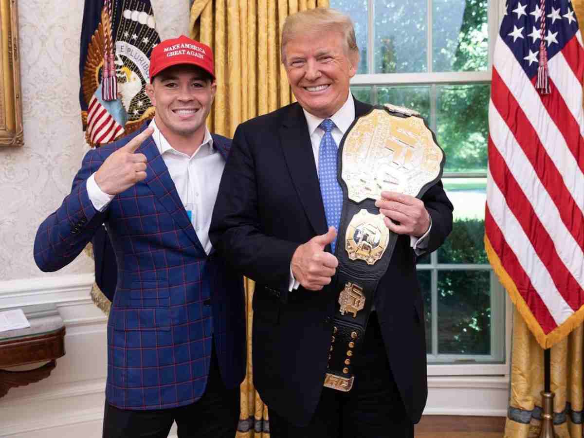 Colby Covington with Donald Trump at the White House (Image via: Instagram/Colby Covington)