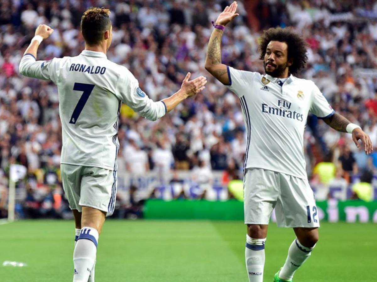 Cristiano Ronaldo and Marcelo