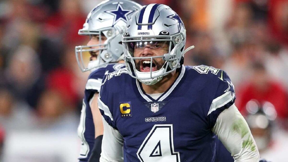 WATCH: “That’s dad strength!” – Dak Prescott gets hyped by Cowboys fans for taunting a Seahawks defender on the field
