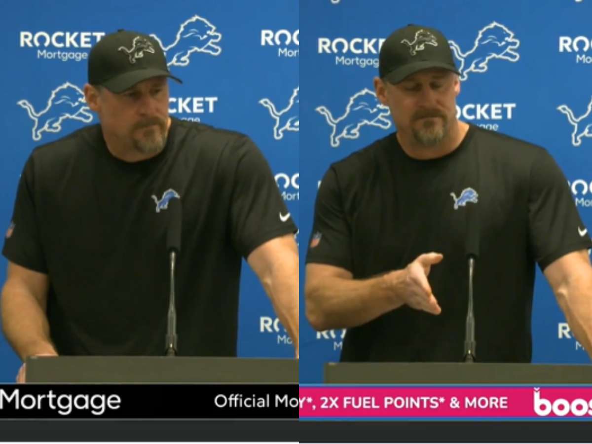 WATCH: Furious Dan Campbell refuses to talk about ref’s controversial call derailing Lions’ game-defining two-point attempt against Cowboys