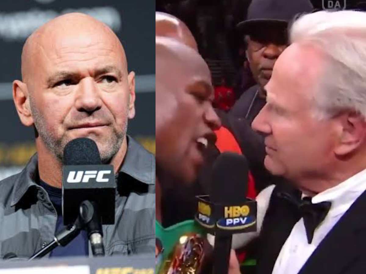 When Dana White ripped HBO Boxing’s Larry Merchant for ’50 years younger’ remark to Floyd Mayweather after Victor Ortiz fight controversy