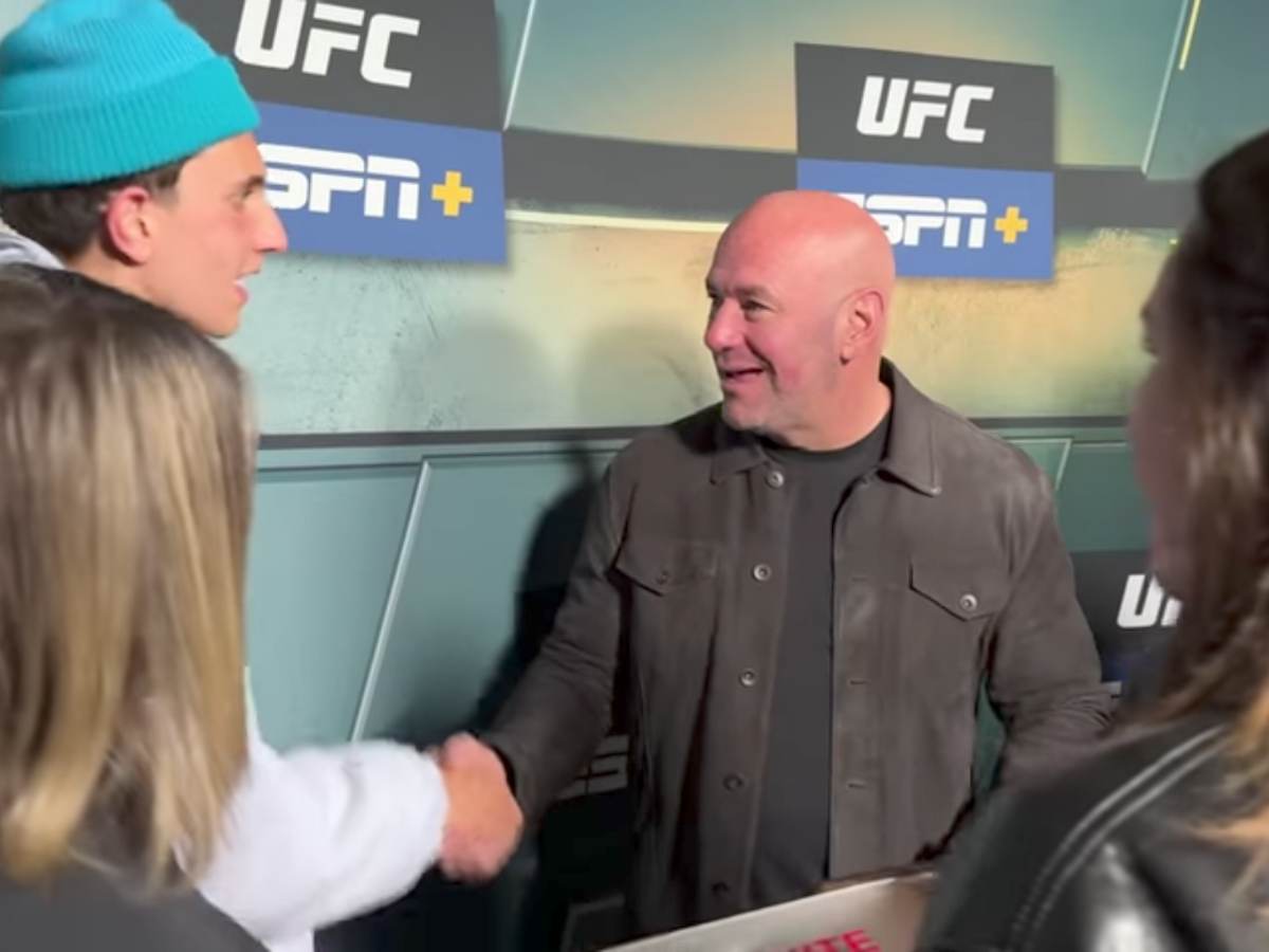 WATCH: $500 million man Dana White surprised with UFC-themed Travis Scott shoes from world-famous YouTuber