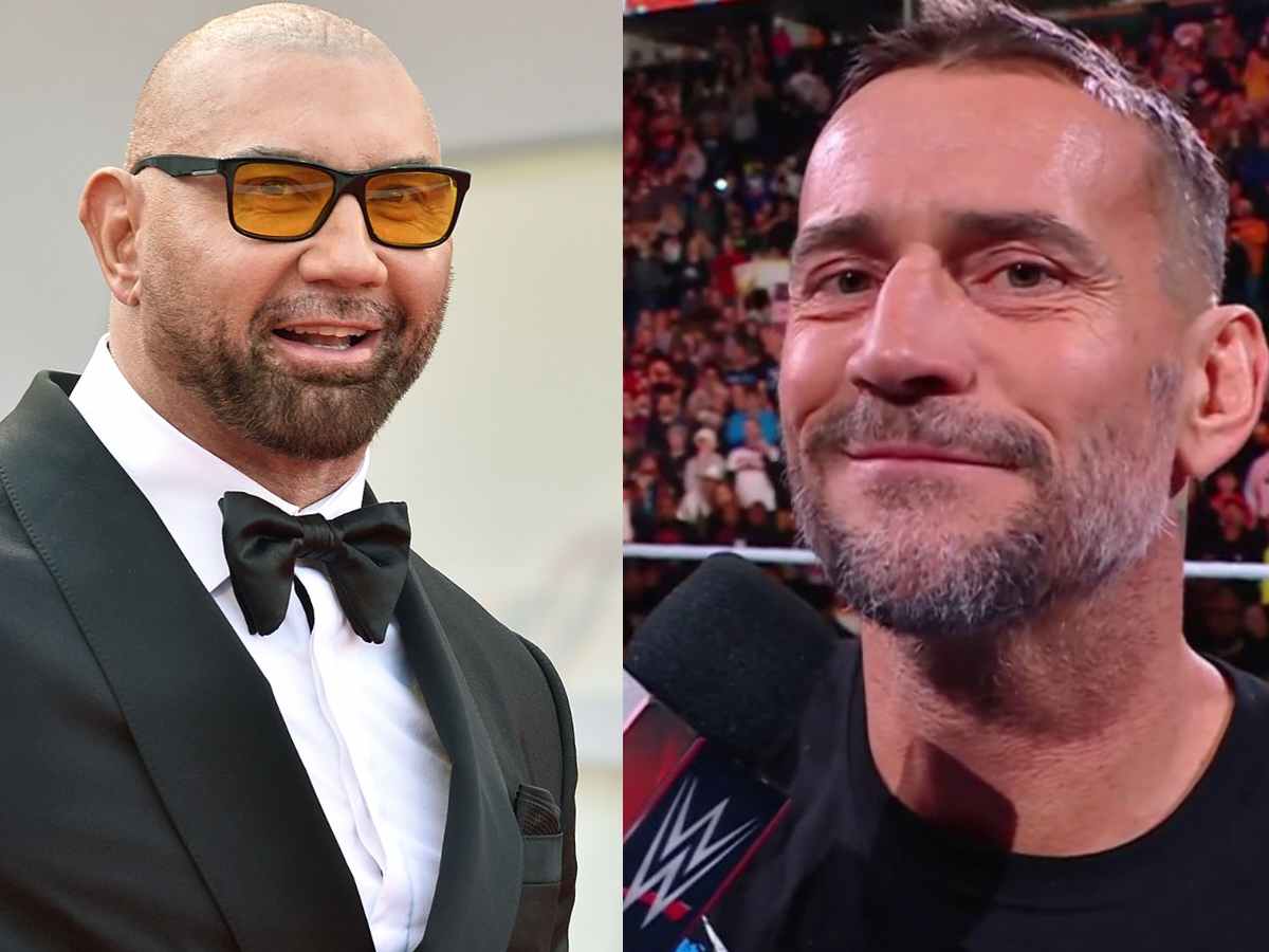 Dave Bautista hilariously trolls CM Punk for an old video where the latter met an emotional 22-year-old NXT Superstar for the first time