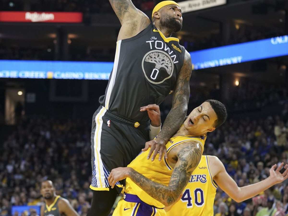 DeMarcus Cousins posterizes Kyle Kuzma