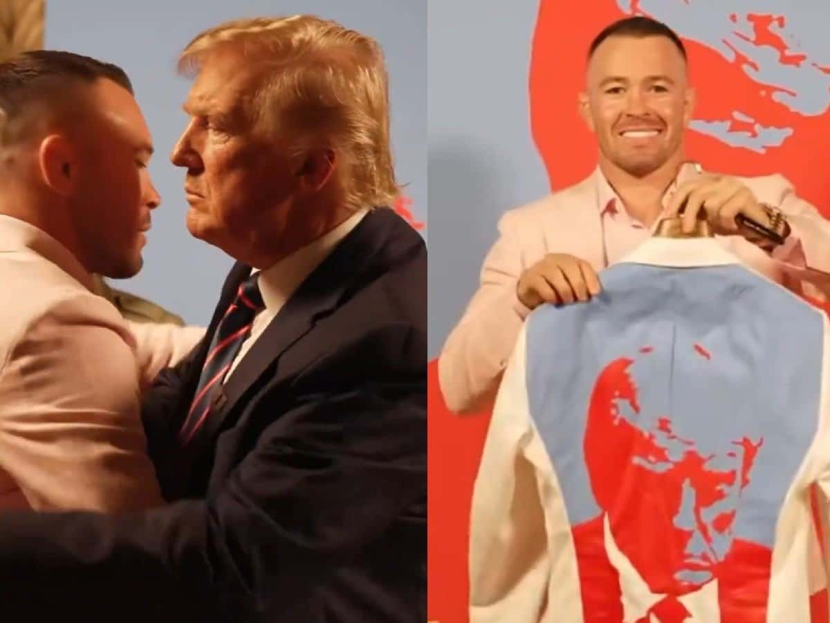 Colby Covington shows off Blazer with Donald Trump's mugshot