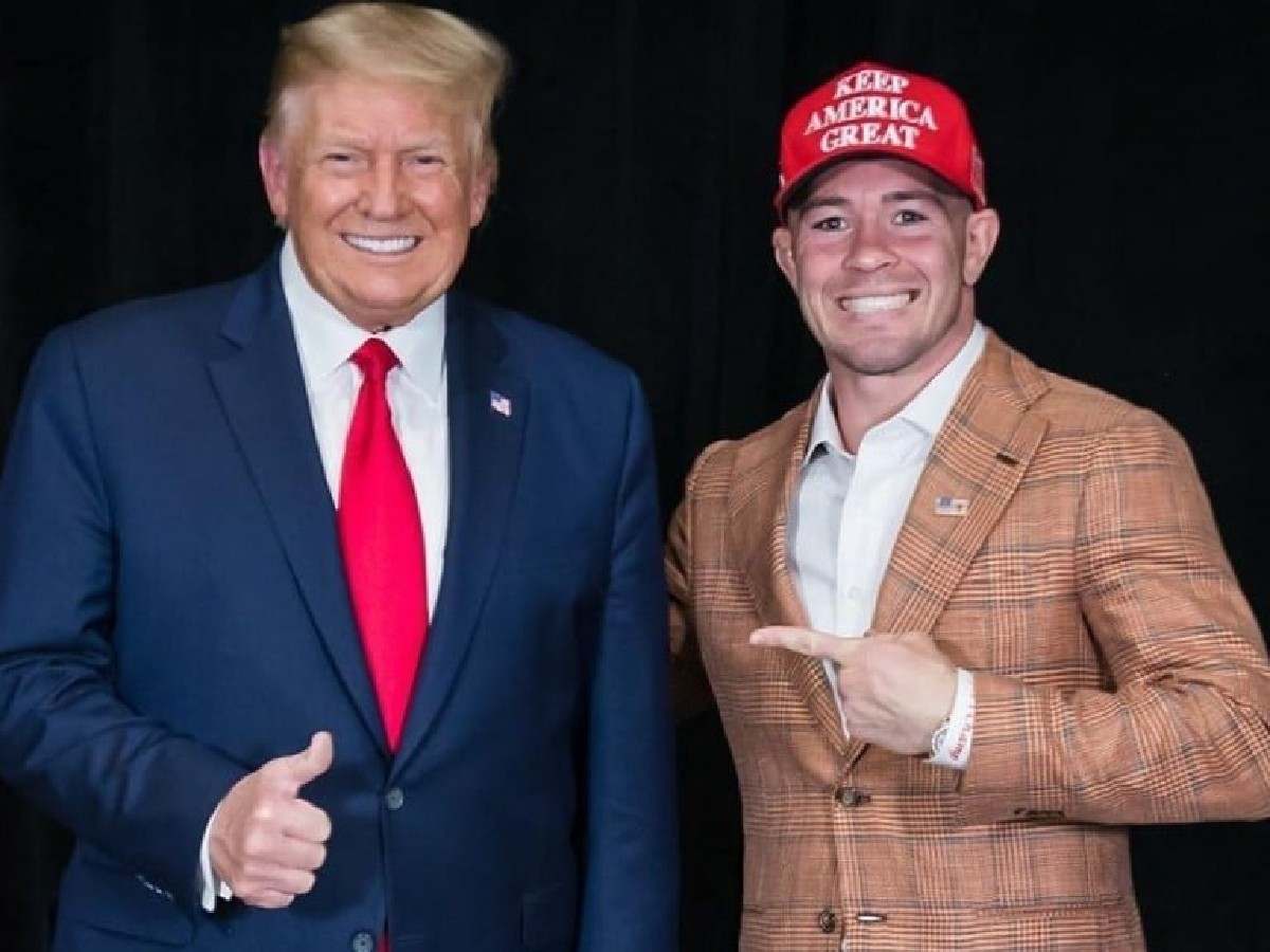 Fans chanted in support of Donald Trump and Colby Covington at UFC 296