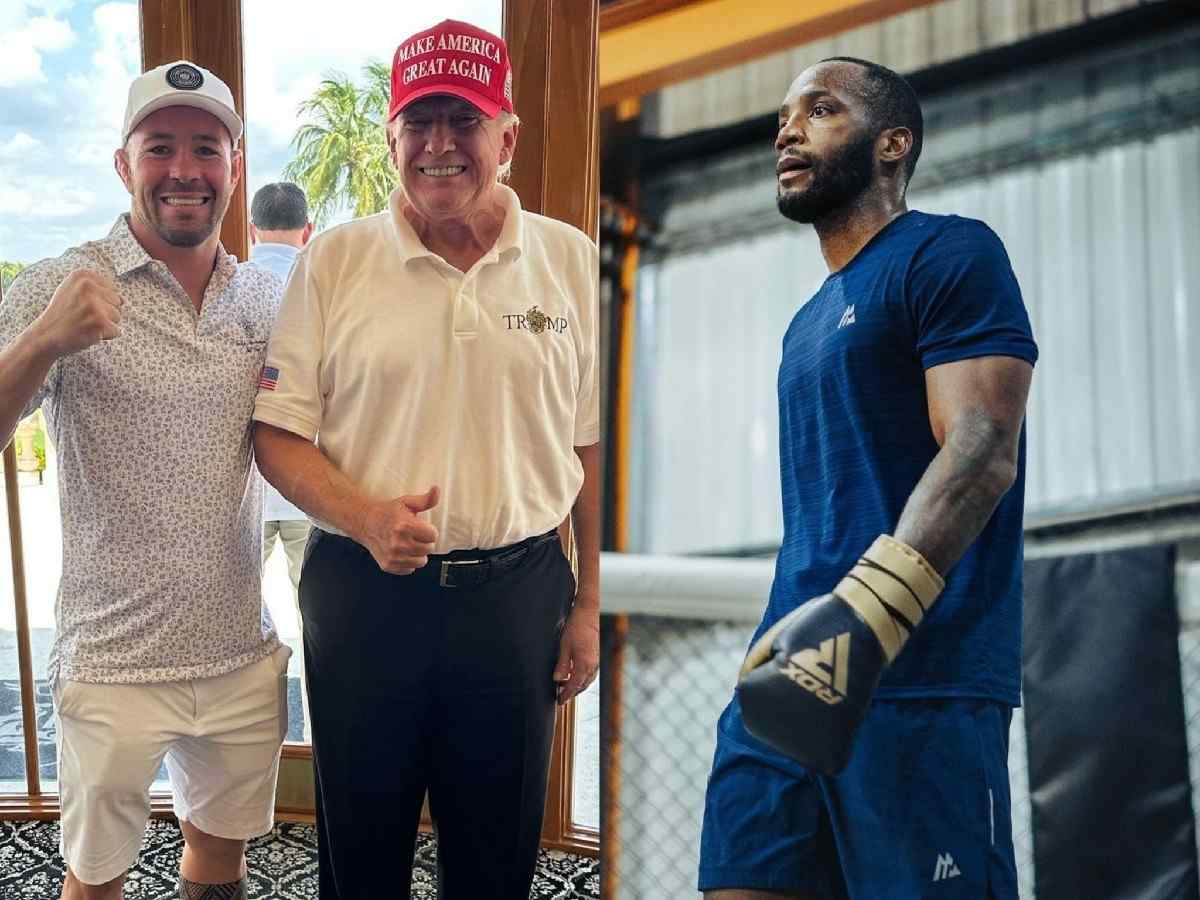 “Is he bringing the Royal family? Spice Girls? 007?” Colby Covington CLOWNS British champ Leon Edwards as Donald Trump visits UFC 296 for American fighter