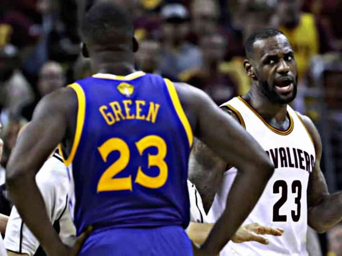 LeBron James reacts to Draymond Green