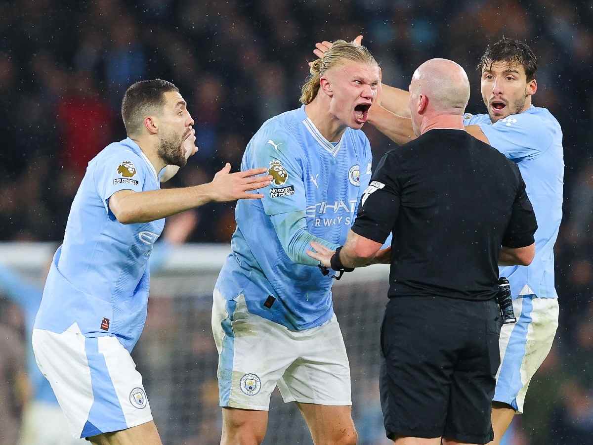 Erling Haaland has an NSFW ‘1-word’ response to referee not playing advantage for Manchester City in dying minutes, costing them the game against Spurs