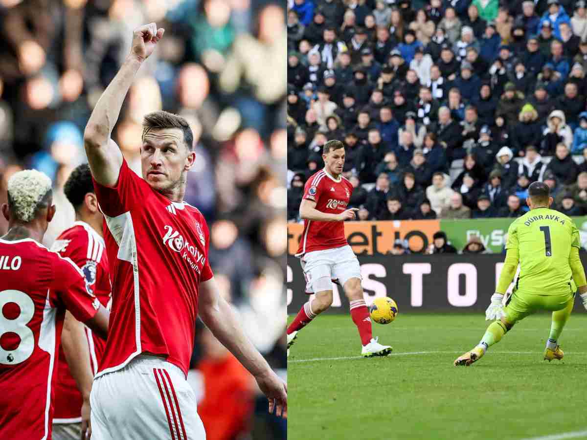 WATCH: “Let’s laugh at Oil castle” – Fans TROLL Newcastle United as Chris Wood hits hat-trick on return to St. James’ Park with Nottingham Forest