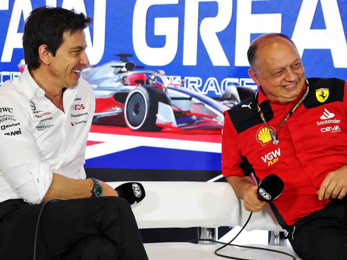 Fred Vasseur and Toto Wolff 