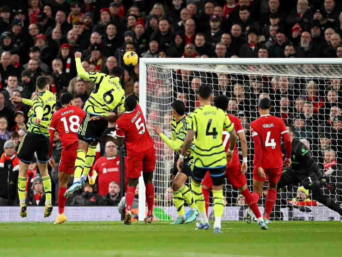 Gabriel Magalhaes' goal vs Liverpool