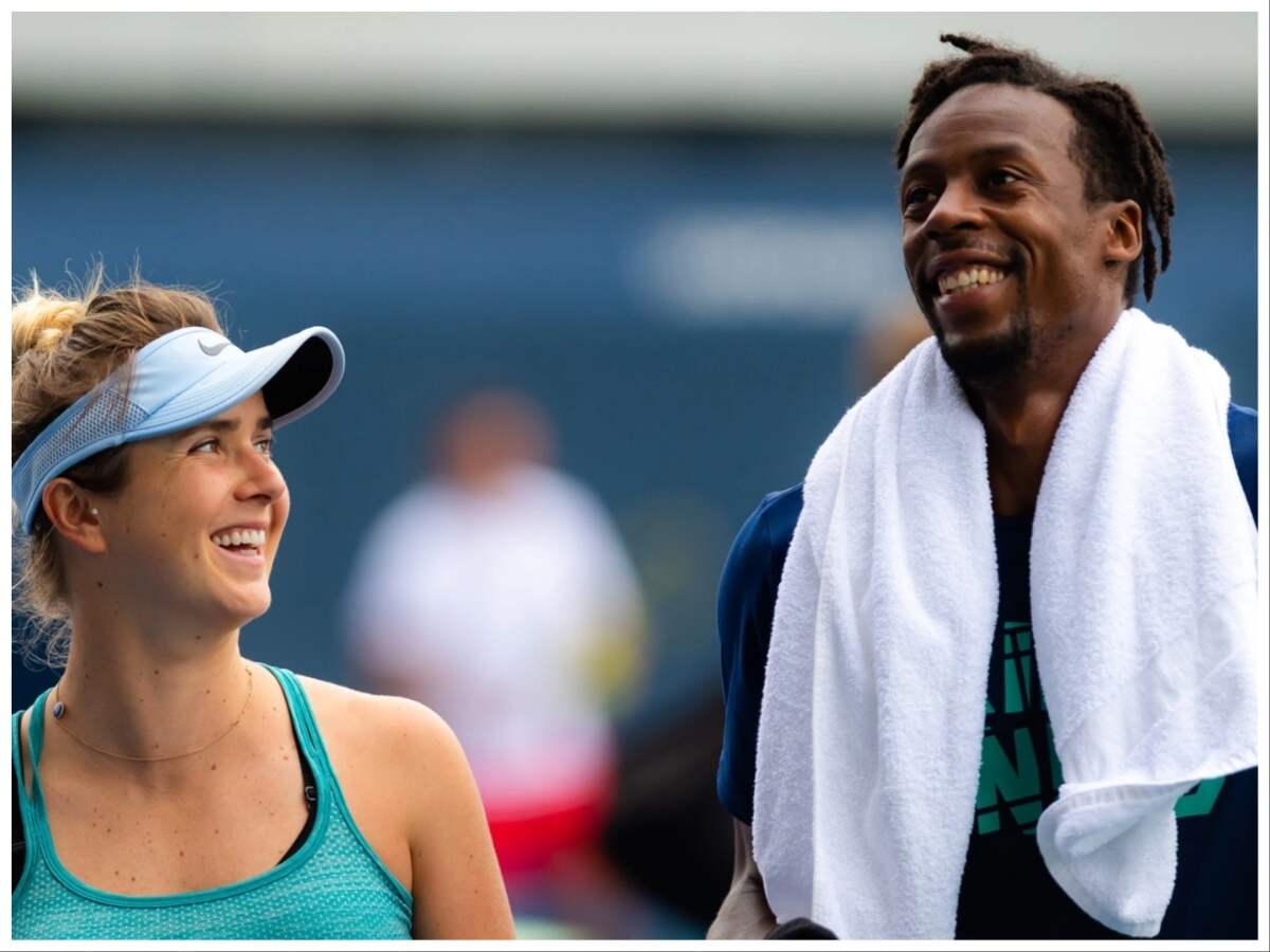 Gael Monfils and Elina Svitolina