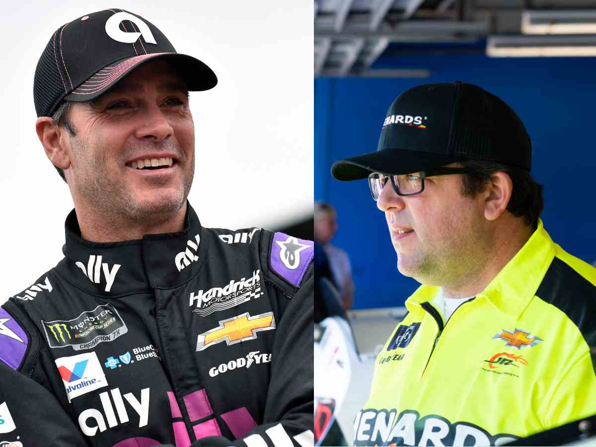 Jimmie Johnson (Left) and Jason Burdett (Right)