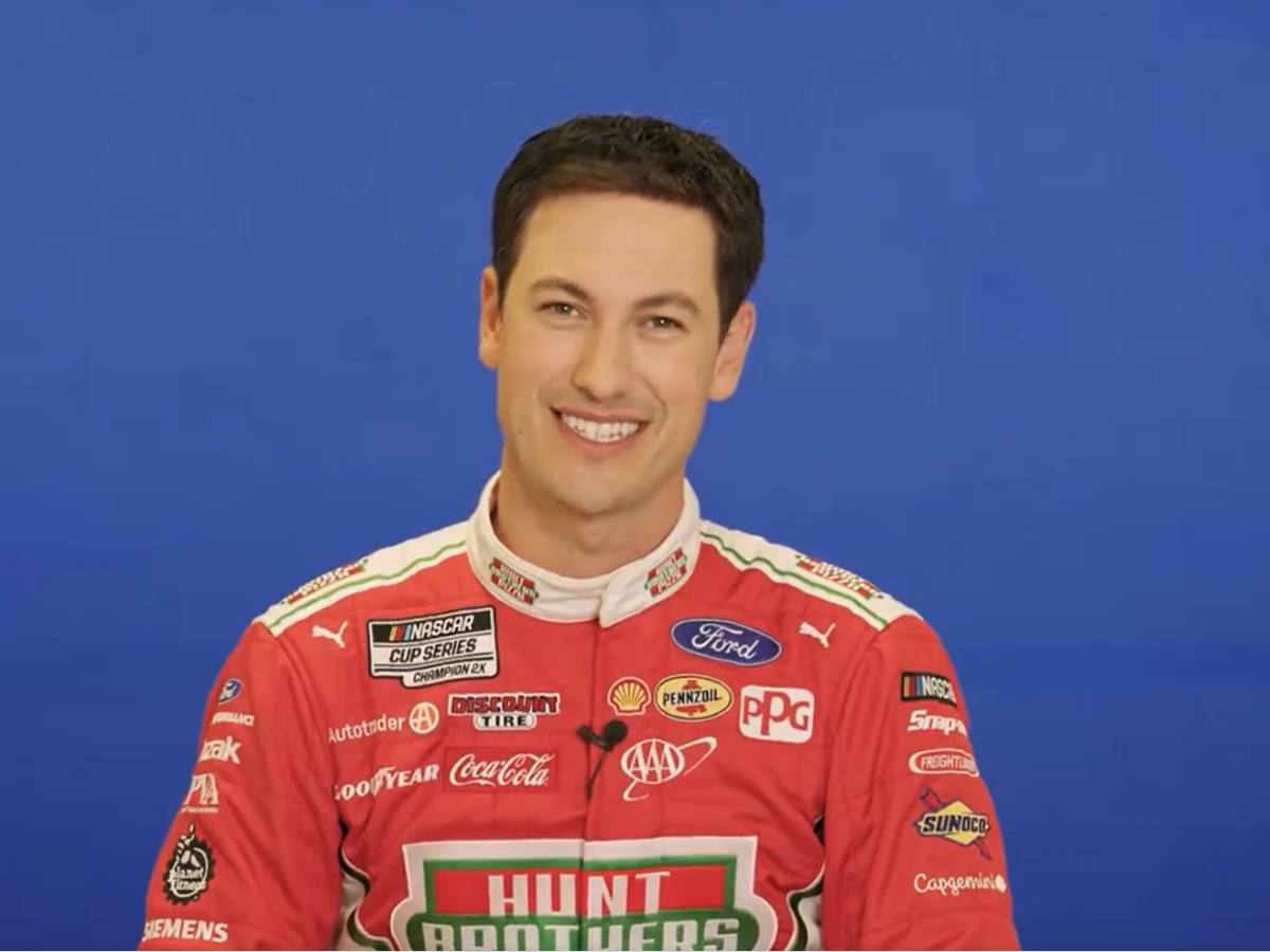 WATCH: Joey Logano welcomes Hunt Brothers Pizza to Team Penske with hilarious Italian accent
