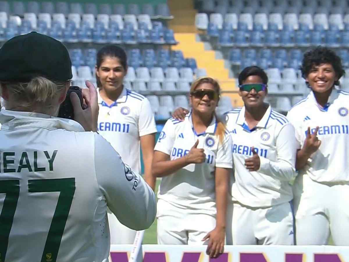 WATCH: Australian skipper Alyssa Healy melts Indian fans’ hearts as she clicks photos of Indian women’s team despite Test defeat, video goes viral