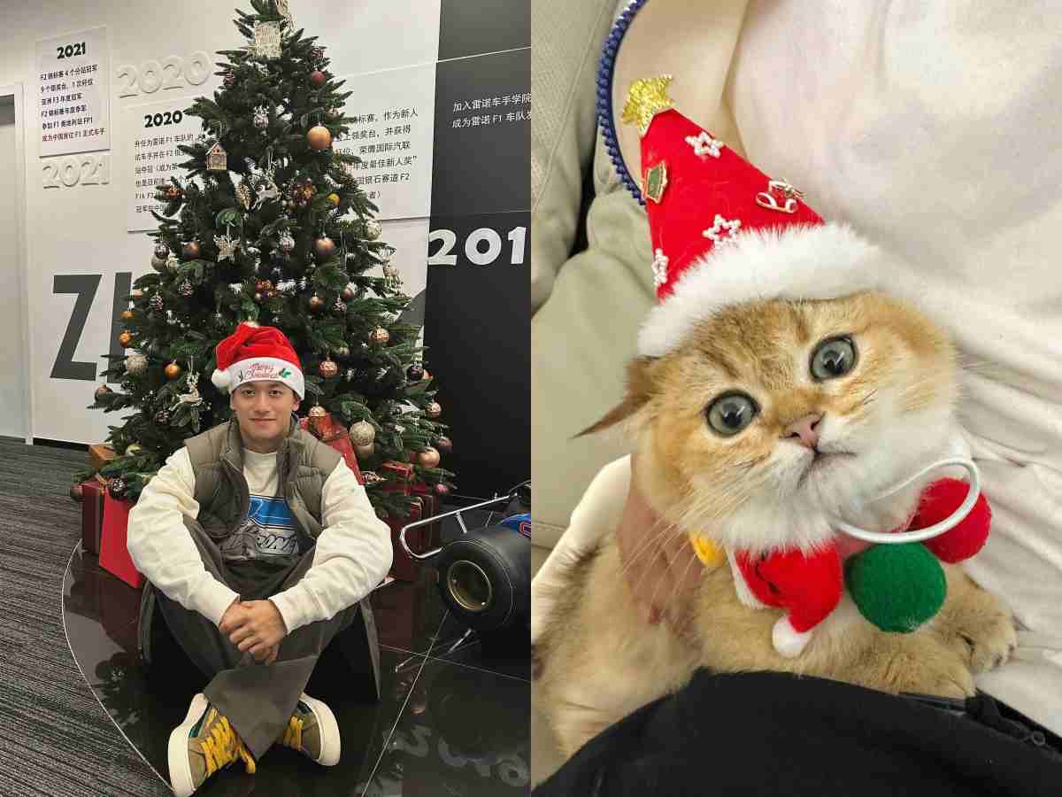 WATCH: “They’re just the cutest” – Fans go into a meltdown seeing Zhou Guanyu’s cute kitten in his Christmas post