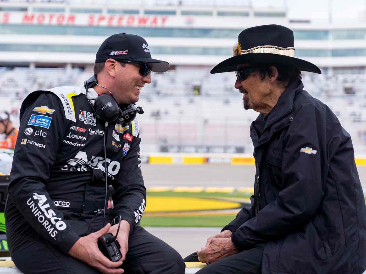 Kyle Busch and Richard Petty