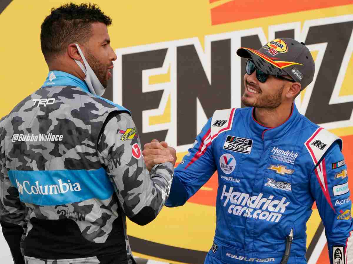 Bubba Wallace and Kyle Larson