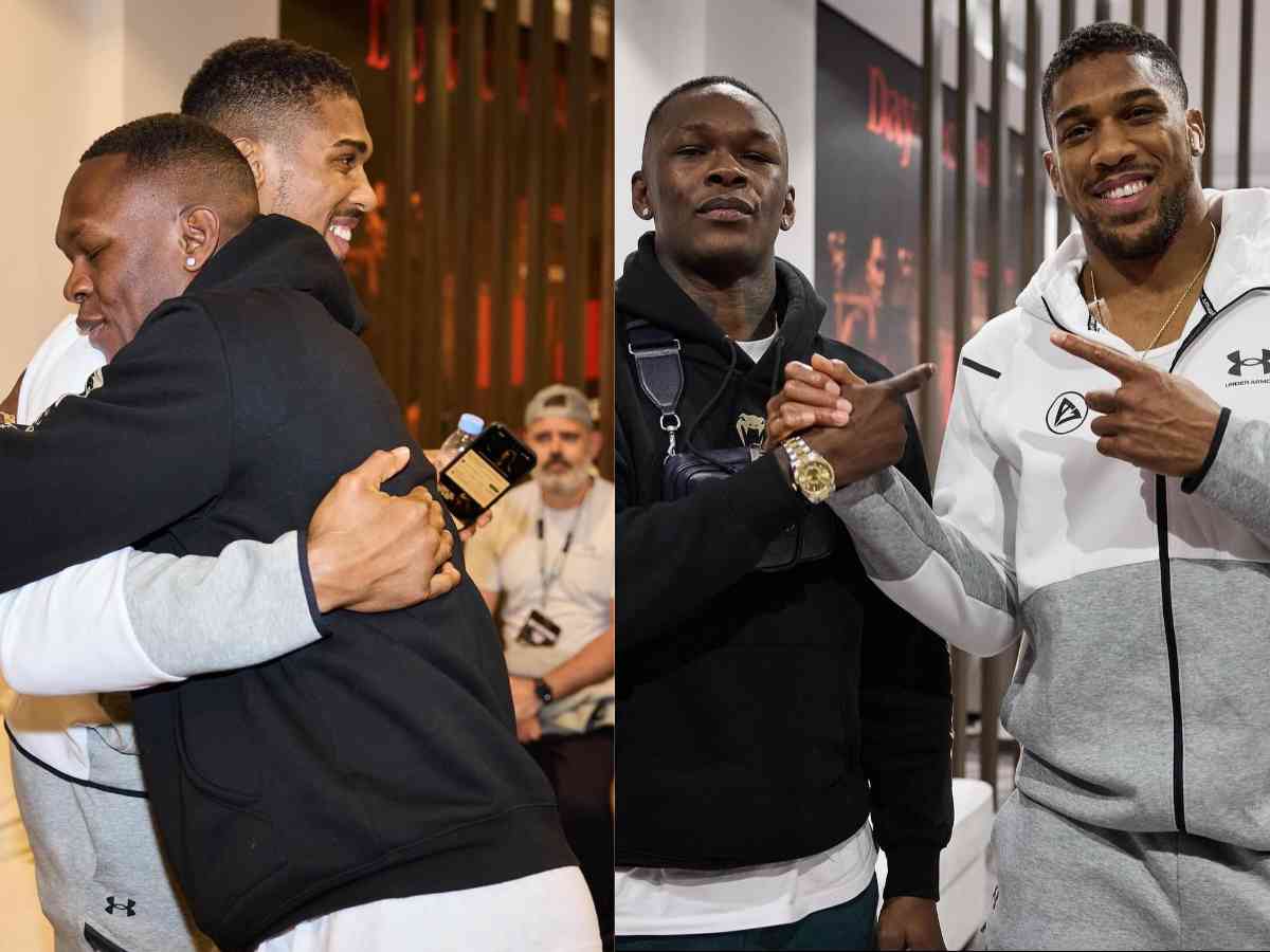 Israel Adesanya and Anthony Joshua