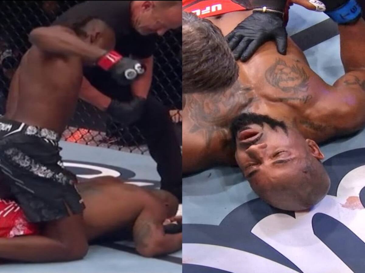 WATCH: ‘Wants him to die’ – Fans FURIOUS over referee’s late stoppage hurting Bobby Green’s health after brutal KO from Jalin Turner