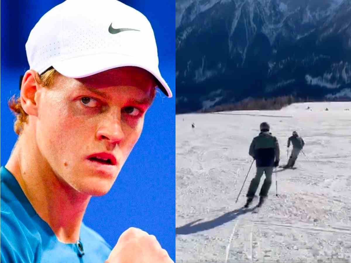 WATCH: Jannik Sinner shows off his skiing skills as off season nears its end