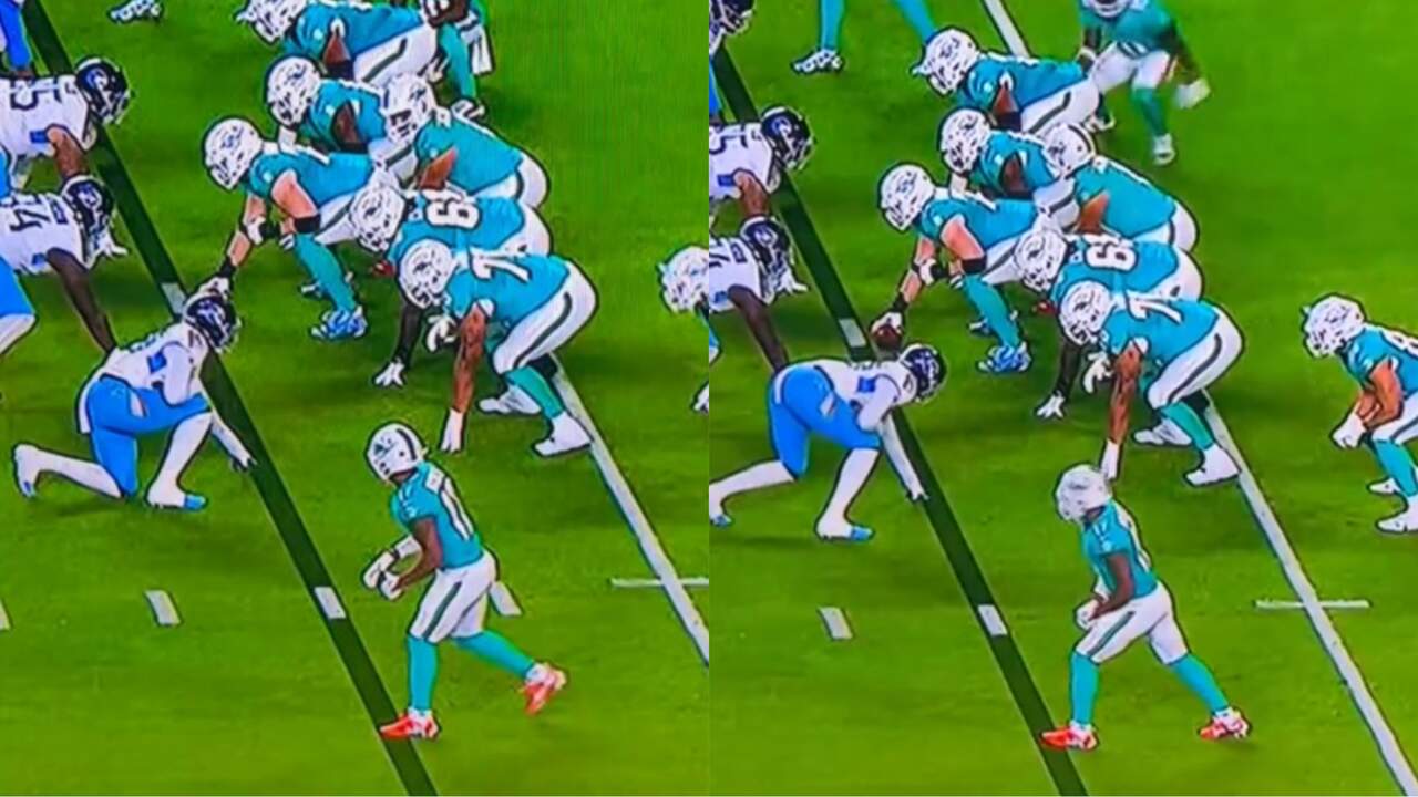 WATCH: “NFL hates the Chiefs” – Dolphins WR Jaylen Waddle getting away with an ‘obvious’ offside call enrages KC fans after Kadarius Toney’s penalty