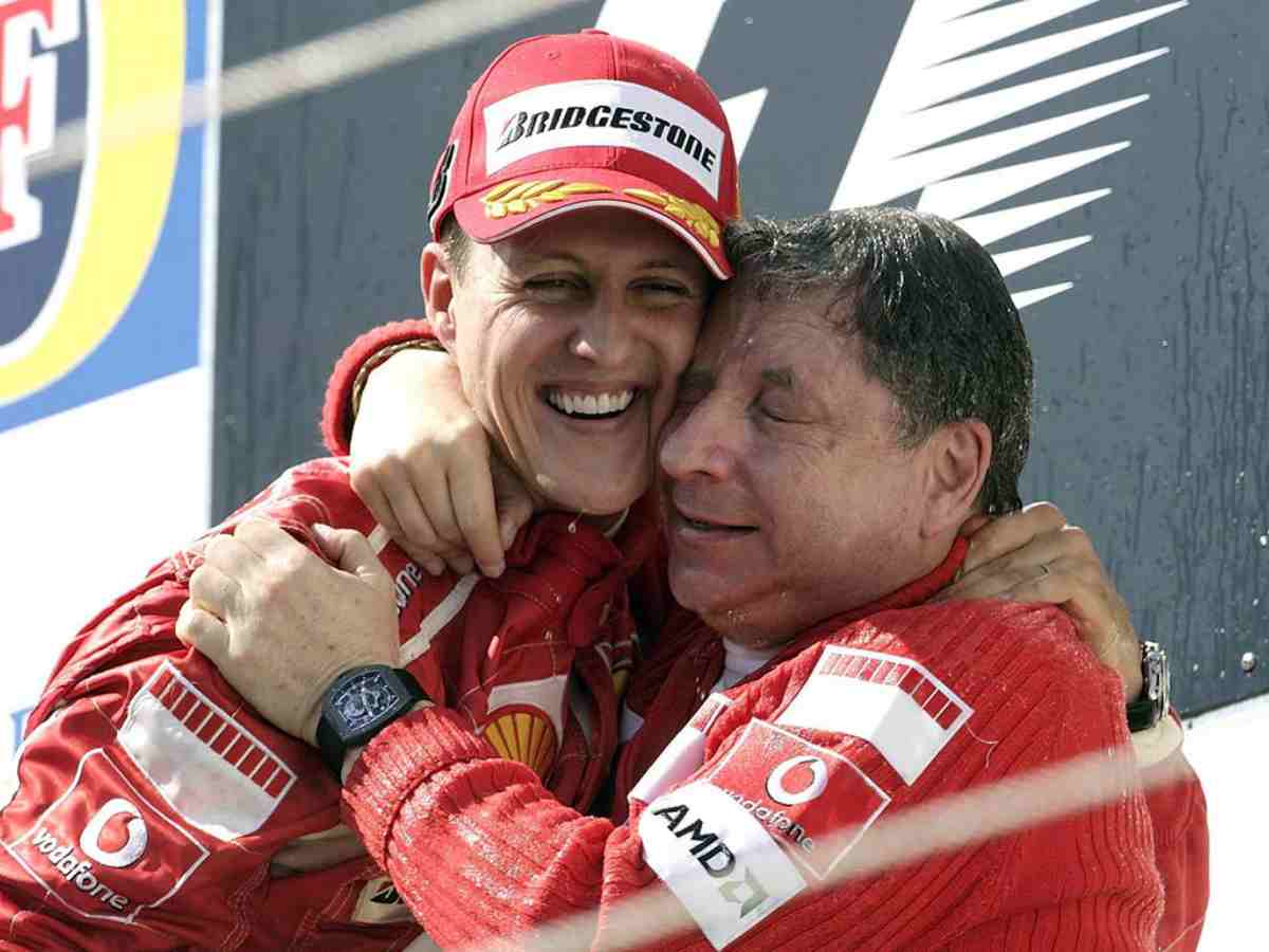 Jean Todt with Michael Schumacher