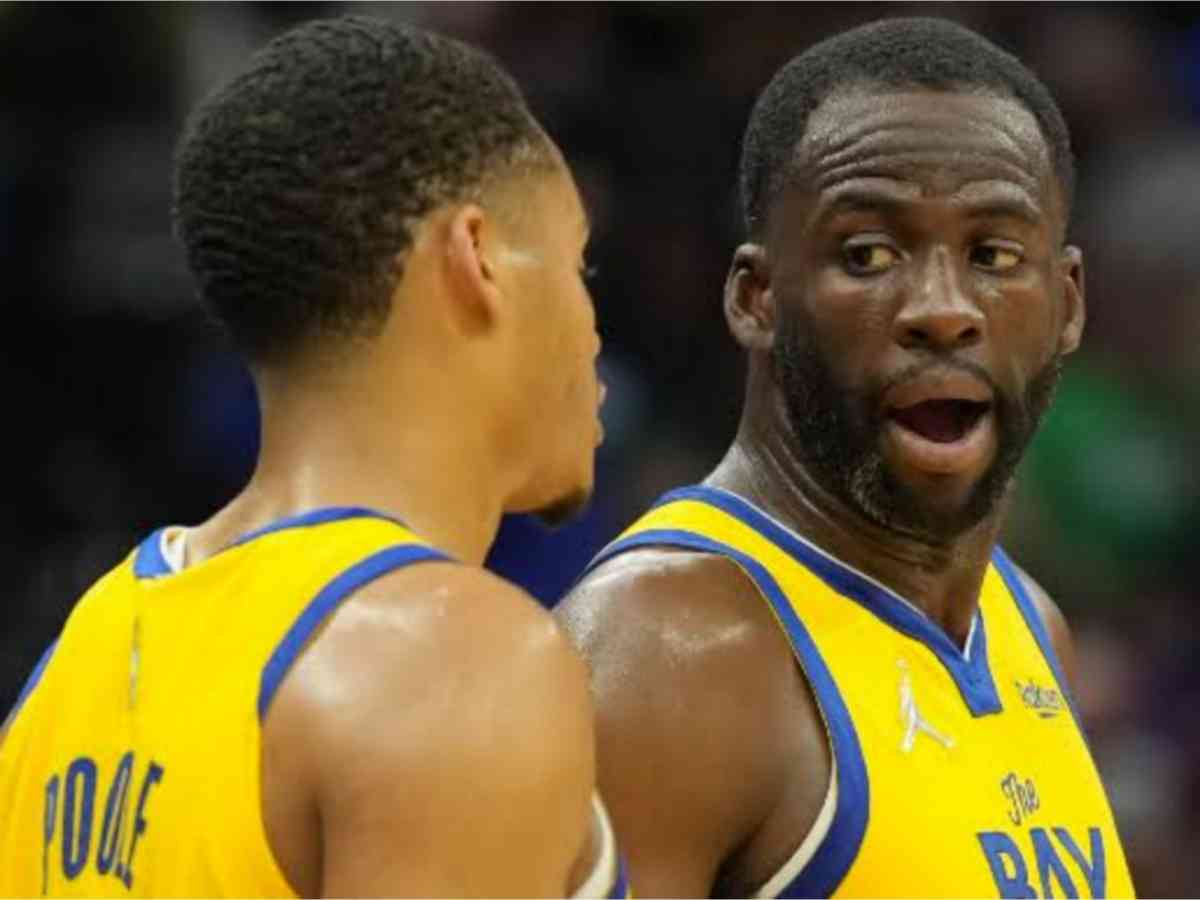 Jordan Poole and Draymond Green