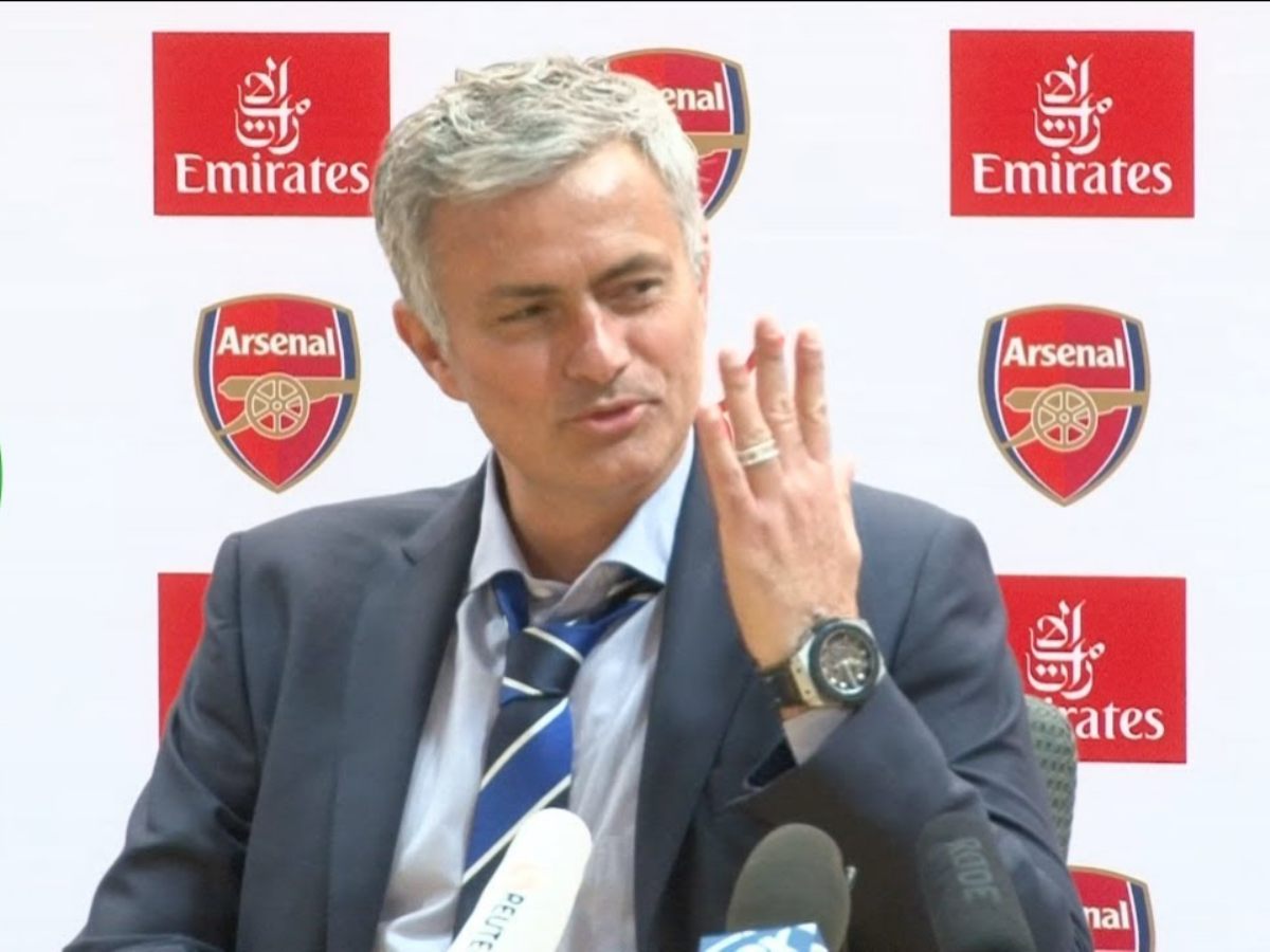 WATCH: Jose Mourinho HILARIOUSLY shrugs off Arsenal while PREDICTING Premier League 23/24 champions