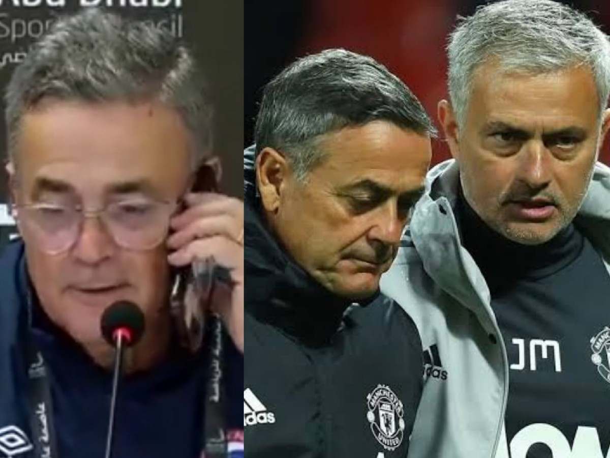 WATCH: Jose Mourinho SURPRISES former assistant with a mid-press conference call to congratulate on Super Cup win