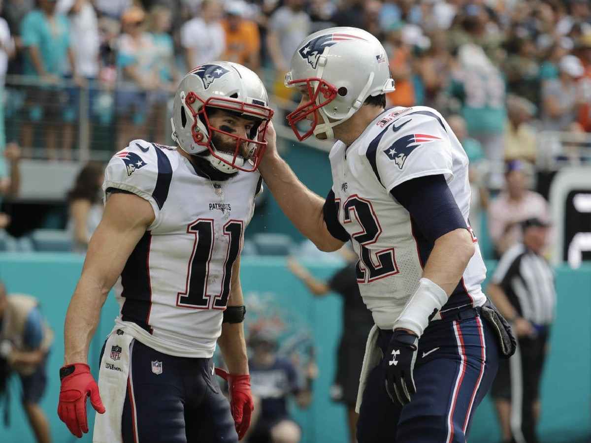 Julian Edelman and Tom Brady