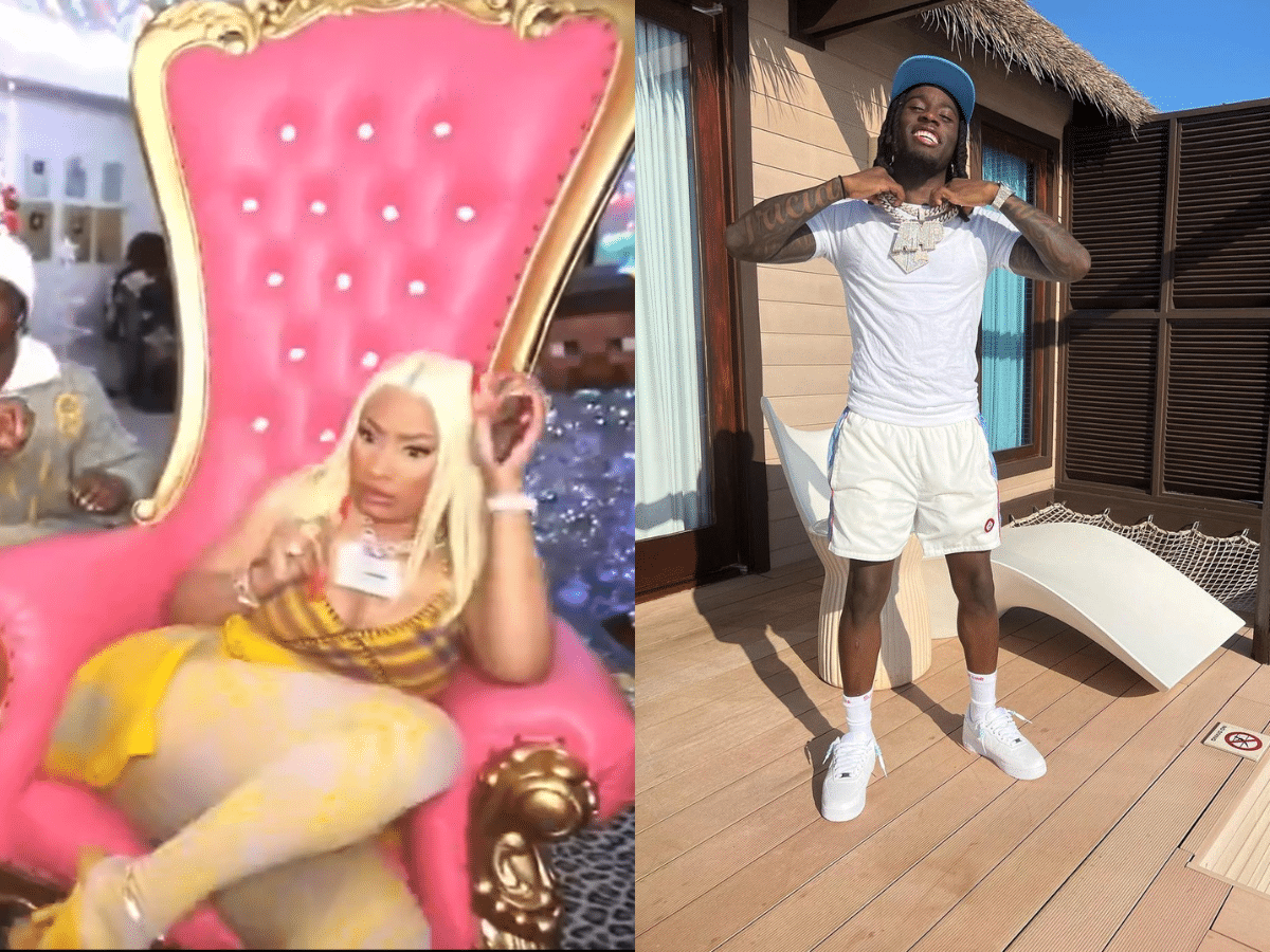 Watch: Kai Cenat goes out of control and scares Nicki Minaj on livestream