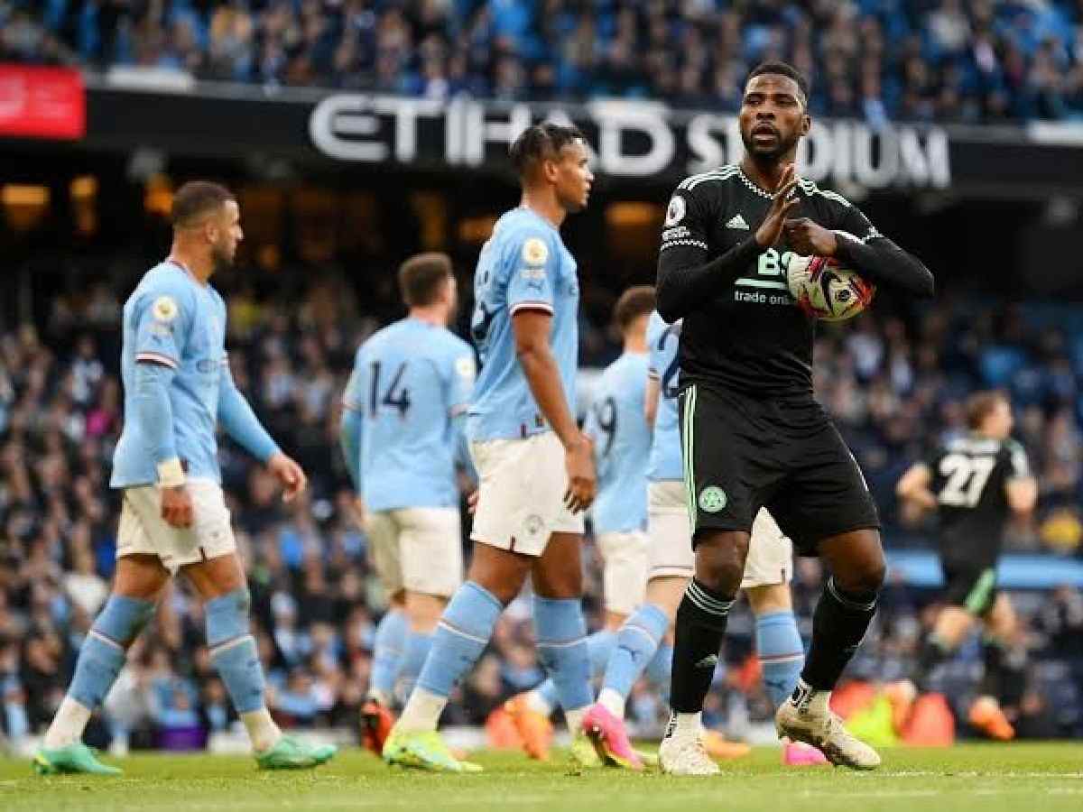 Kelechi Iheanacho against Manchester City