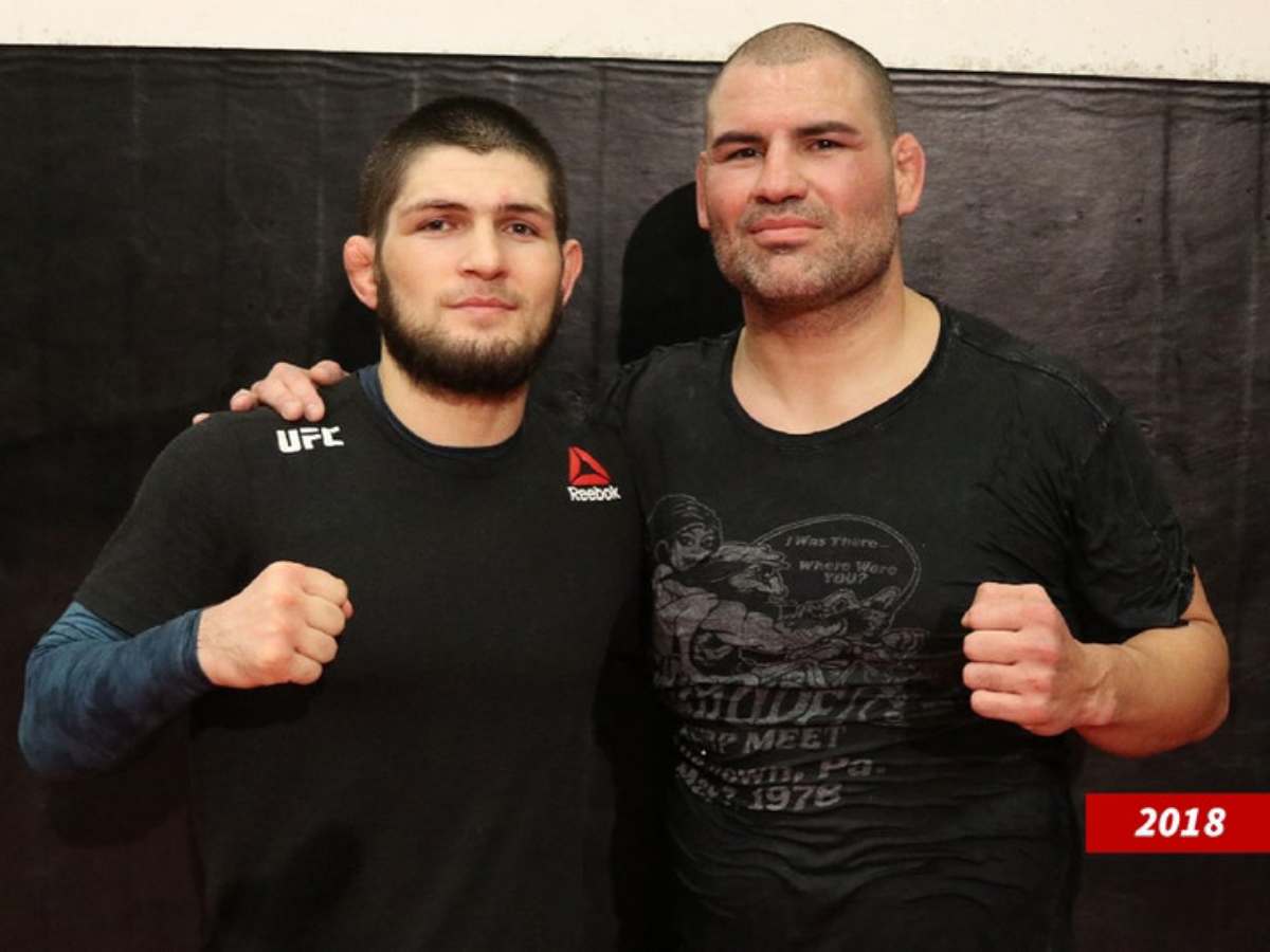 Khabib Nurmagomedov and Cain 
Velasquez trained together after months