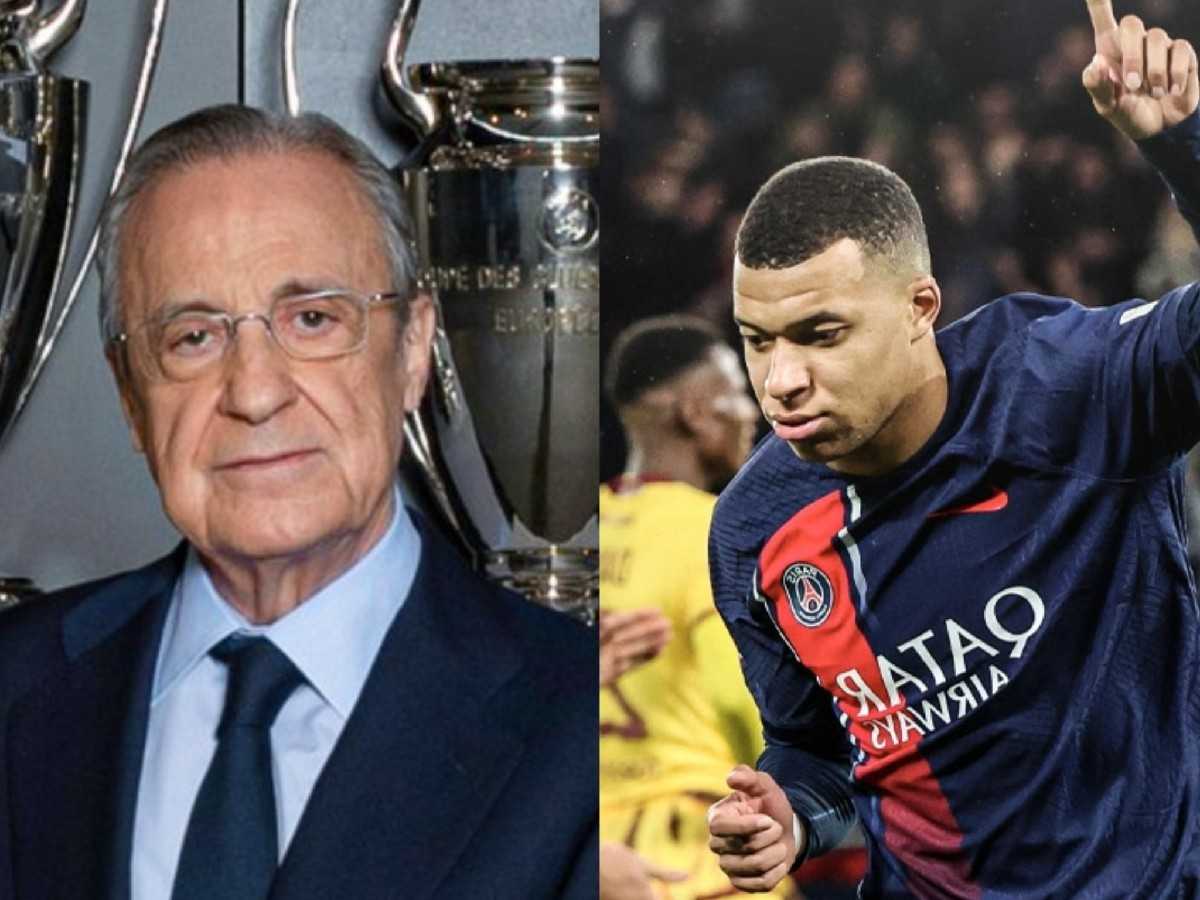 Kylian Mbappe and Florentino Perez